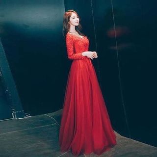 ĐẦM MAXI TAY DÀI