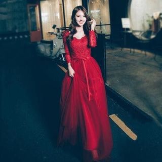 ĐẦM MAXI TAY DÀI