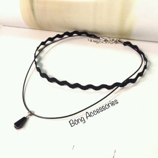 chocker ren dợn sóng 2 tầng