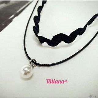 chocker ren dợn sóng 2 tầng