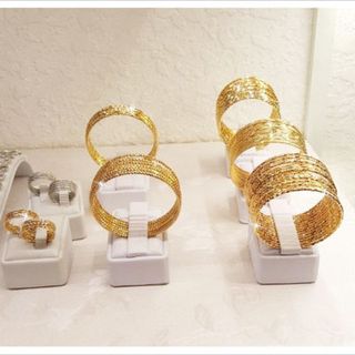 bộ vòng tay xi men có khoá si vàng 18k siêu bền