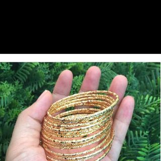 bộ vòng tay xi men có khoá si vàng 18k siêu bền