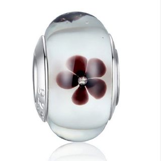 PA633 Hạt charm bạc phối thủy tinh