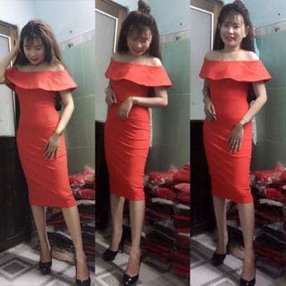 Đầm trể vai