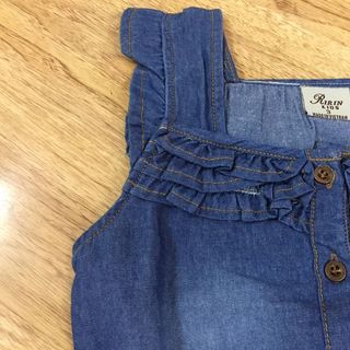 F0517 Bộ jeans lửng nhúng bèo sát nách