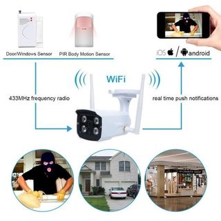 Camera Yoosee ngoài trời IP 13Megapixels kết nối thiết bị an ninh báo trộm báo cháy