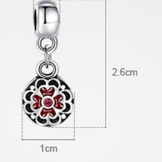 PA527 Hạt charm bạc Thái có thể xỏ dây chuyền