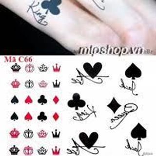 hình xăm dán couple đẹp mua 5t tặng mini tattoo