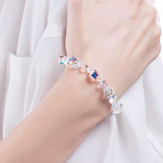 Lắc tay nữ Pha lê ánh cực quang lấp lánh siêu đẹp