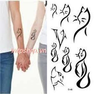 hình xăm dán couple đẹp