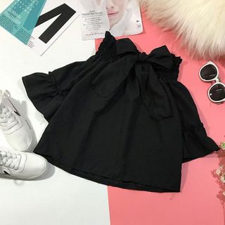áo trể vai nơ sau