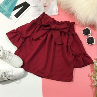 áo trể vai nơ sau