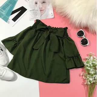 áo trể vai nơ sau