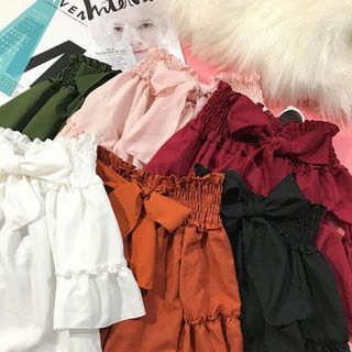 áo trể vai nơ sau