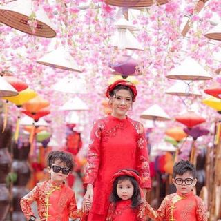 Áo dài mẹ con