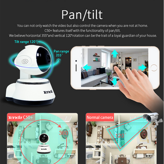 Tenda C50 Camera IP quan sát từ xa bằng