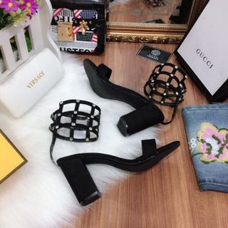 giày got vuông đính đá