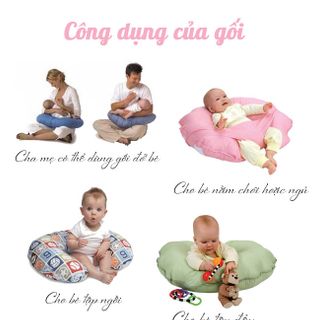 Bộ Gối Đa Năng Chữ C - Gối Tai Voi Cho Mẹ Và Bé 21 THIVI giá sỉ