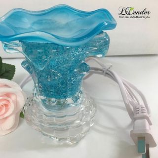 Đèn đốt điện thủy tinh hoa màu