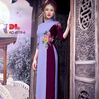 vải áo dài in 3D