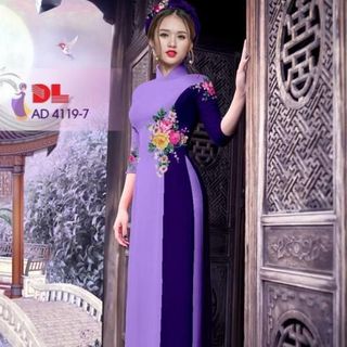 vải áo dài in 3D