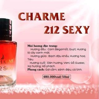 NƯỚC HOA NAM Charme 212 Sexy