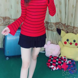 Áo len quảng châu tay loe