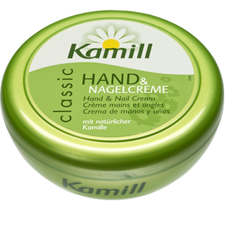 Kem dưỡng tay và móng Kamill hộp màu xanh lá 150ml