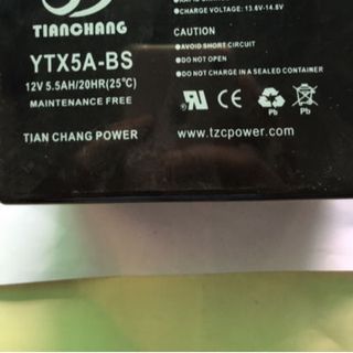 Xe mô tô 12v5Ann YT5 miễn bảo dưỡng pin sạc pin