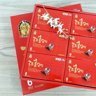 Nước Uống Hồng Sâm 6 Năm Korea Red Ginseng Drink 70 ml x 30 gói