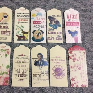 Bao lì xì đẹp độc có rất nhiều mẫu mã