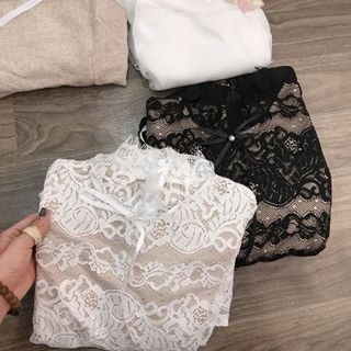 ĐẦM REN XOÈ TAY DÀI
