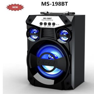 Loa gỗ Bluetooth Mini MS 202-BT - 8W - Đen