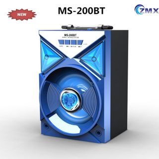 Loa gỗ Bluetooth Mini MS 198-BT - 8W - Đen