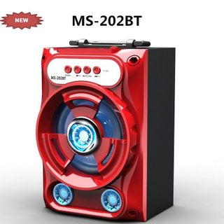 Loa gỗ Bluetooth Mini MS 198-BT - 8W - Đen