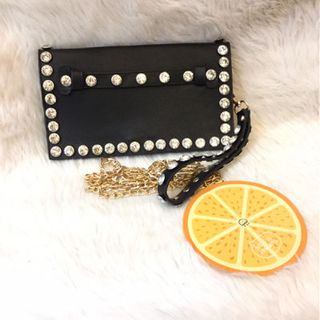 Ví cầm tay Clutch luồn tay viền đá