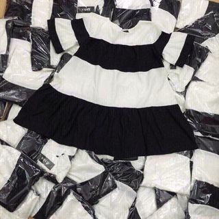 set sọc babydoll kèm short thun cute