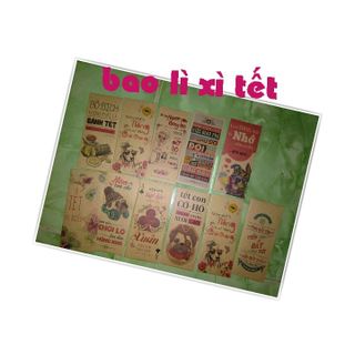Set bao lì xì 10 mẫu tự chọn bán lẻ