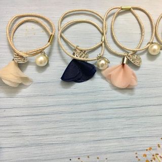 Dây buộc tóc hoa rơi Hàn Quốc Gói 10 dây