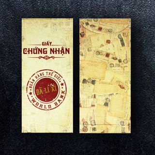 Bao lì xì Giấy Chứng Nhận Đã Lì Xì