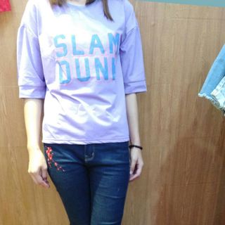 Áo thun tay lỡ SLAMDUNK - 005