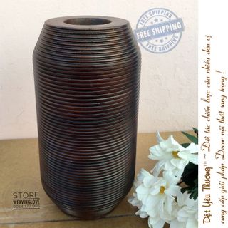 CẶP BÌNH HOA GỖ - PHONG CÁCH TRANG TRÍ CHÂU ÂU HIỆN ĐẠI