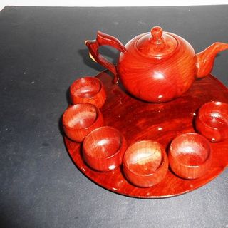 Bộ bình trà gỗ hương