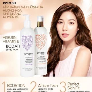 BỘ KEM TẮM TRẮNG VÀ KEM DƯỠNG DA OYOMI