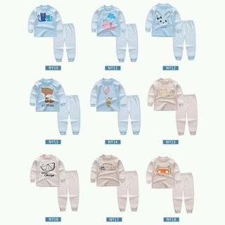 Bộ cotton dài tay cho bé