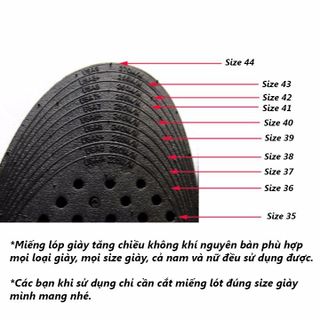 Lót giầy tăng chiều cao 5 cm