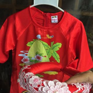 xưởng bibi chuyên sỉ áo dài lụa Thái Tuấn cho bé yêu