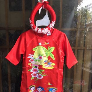 xưởng bibi chuyên sỉ áo dài lụa Thái Tuấn cho bé yêu