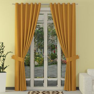 Rèm cửa đoen khoen vải chống nắng 99 Rộng 135cm x Dài 160cm PT143 - maize