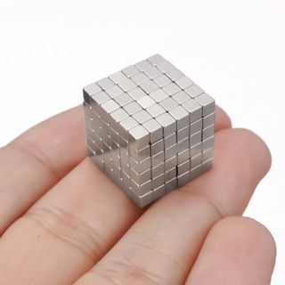 Nam châm Buckyballs 3mm Hình vuông 216 viênBạc